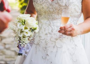 Wedding Flowers And Champagne - Château du Doux